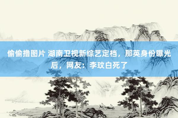 偷偷撸图片 湖南卫视新综艺定档，那英身份曝光后，网友：李玟白死了