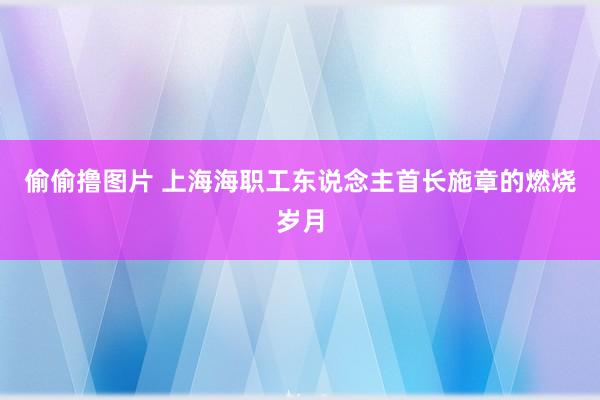 偷偷撸图片 上海海职工东说念主首长施章的燃烧岁月