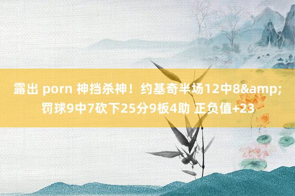 露出 porn 神挡杀神！约基奇半场12中8&罚球9中7砍下25分9板4助 正负值+23