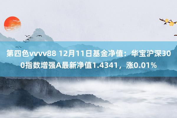 第四色vvvv88 12月11日基金净值：华宝沪深300指数增强A最新净值1.4341，涨0.01%