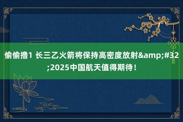 偷偷撸1 长三乙火箭将保持高密度放射&#32;2025中国航天值得期待！