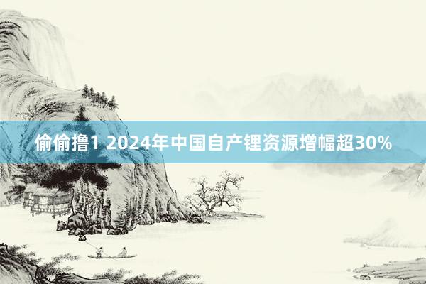 偷偷撸1 2024年中国自产锂资源增幅超30%