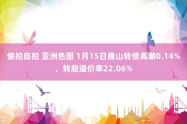 偷拍自拍 亚洲色图 1月15日鹿山转债高潮0.14%，转股溢价率22.06%